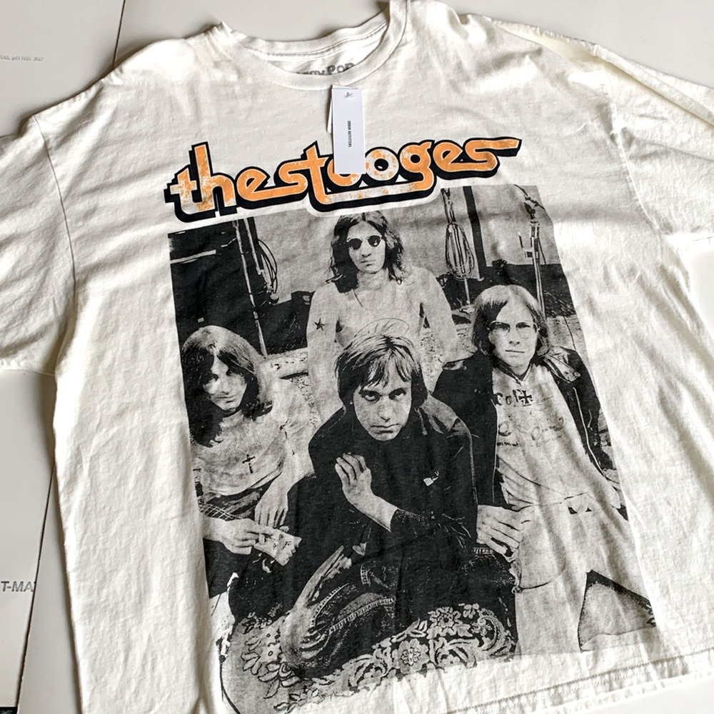 NWT UO The Stooges Iggy Pop Graphic Band T-Shirt Dress Oversized Size Large/XL - Picture 5 of 11